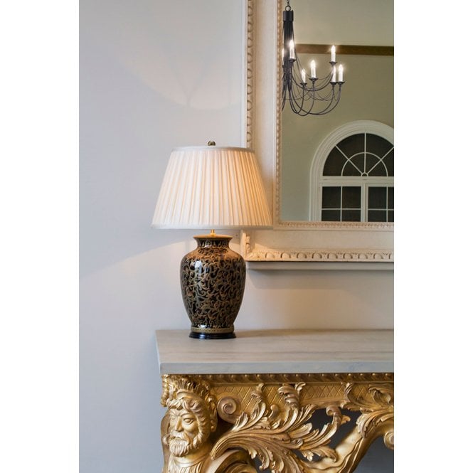 Morris Gold/Black Large Table Lamp