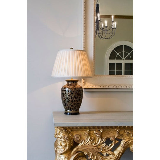 Morris Gold/Black Large Table Lamp