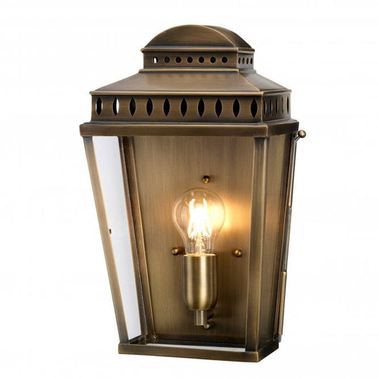 Mansion House Wall Lantern with a Brass finish