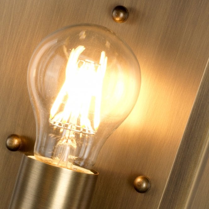 Mansion House Wall Lantern with a Brass finish