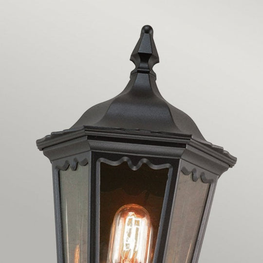 Medstead Half Lantern with a black finish