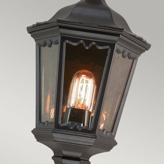 Medstead Half Lantern with a black finish