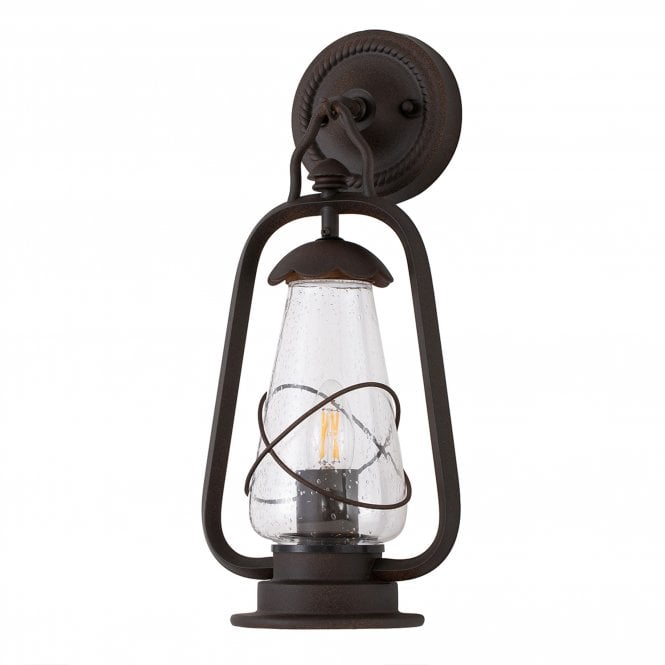 Miners Wall Lantern in an old bronze finish