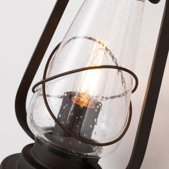 Miners Wall Lantern in an old bronze finish