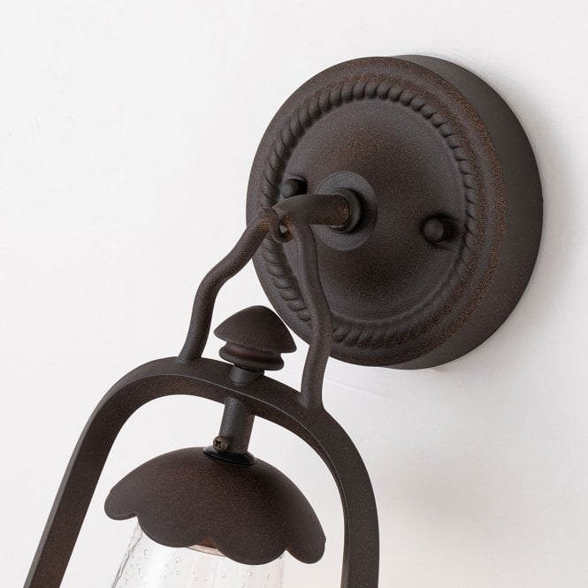 Miners Wall Lantern in an old bronze finish