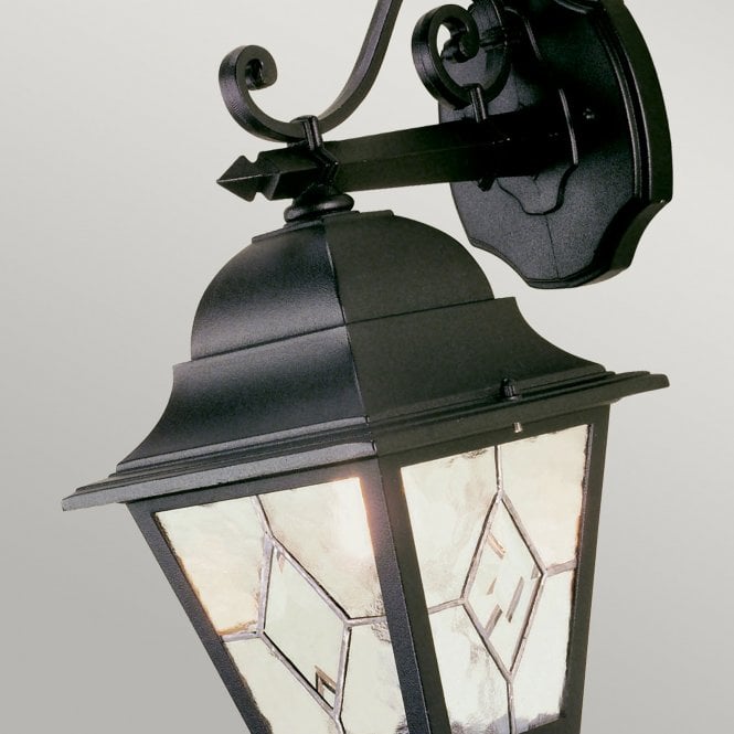 Norfolk Down Wall Lantern in a black finish