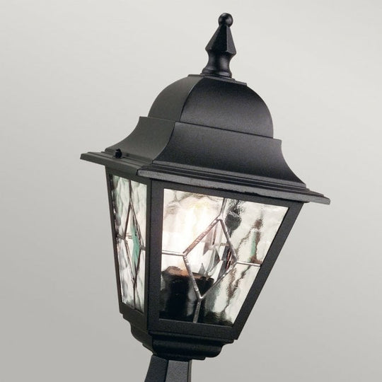 Norfolk Pedestal Lantern in a black finish