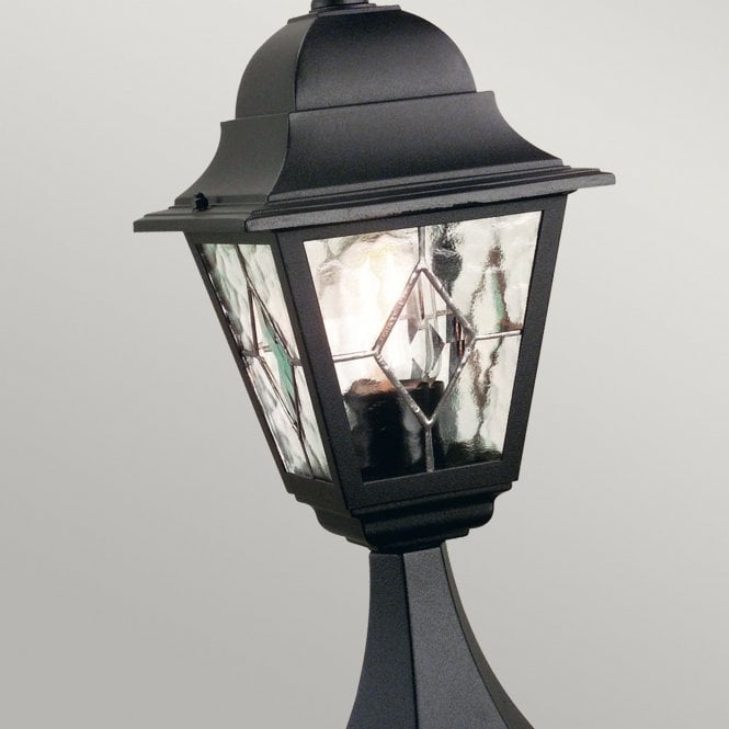 Norfolk Pedestal Lantern in a black finish
