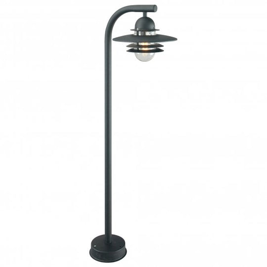 Oslo Pillar Lantern Black Clear