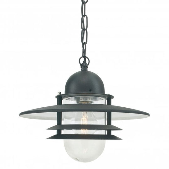 Oslo Chain Lantern Black Clear