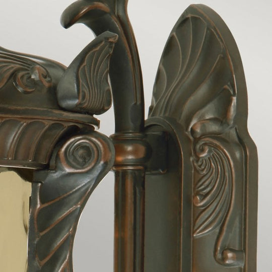 Philadelphia Large Wall Lantern with a Black finish