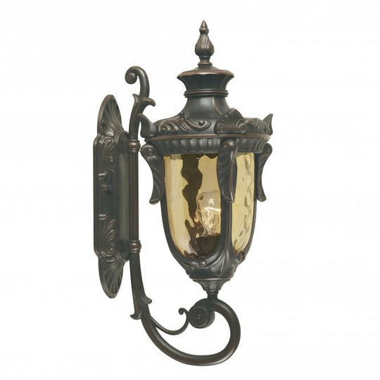 Philadelphia Wall Up Lantern Medium with and old bronze finish