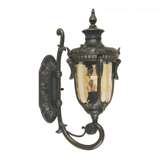 Philadelphia Wall Up Lantern Small with and old bronze finish