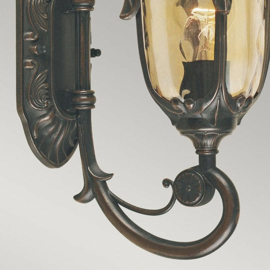 Philadelphia Wall Up Lantern Small with and old bronze finish