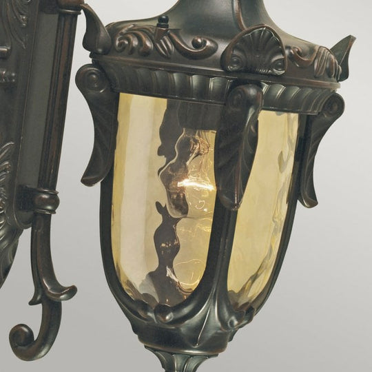 Philadelphia Wall Down Lantern Medium with and old bronze finish