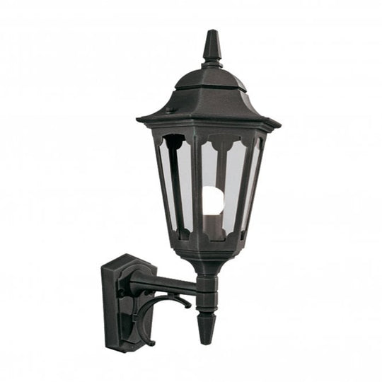 Parish Up Wall Lantern in a Black finish