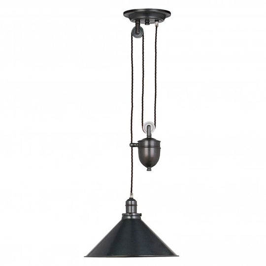 Provence rise and fall Pendent in a Old Bronze finish