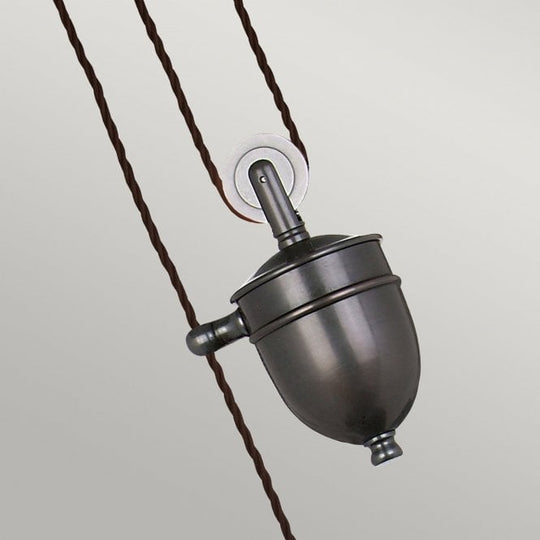Provence rise and fall Pendent in a Old Bronze finish