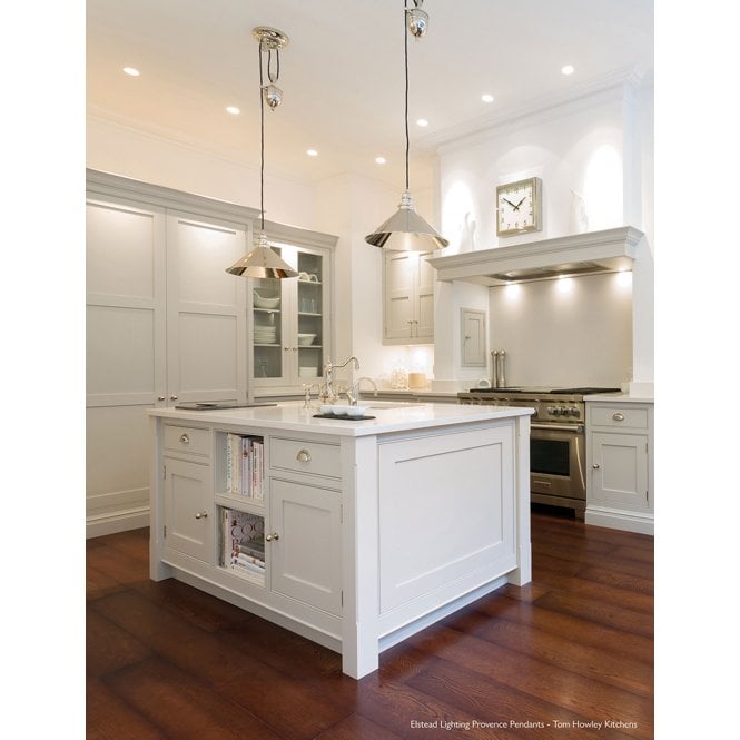 Provence rise and fall Pendent with a Polished Nickel finish