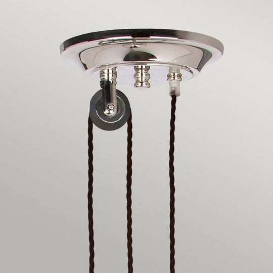 Provence rise and fall Pendent with a Polished Nickel finish