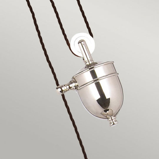 Provence rise and fall Pendent with a Polished Nickel finish