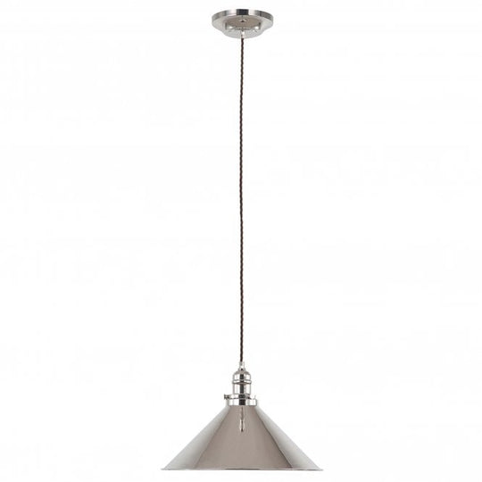 Provence 1 Light Pendant with a Polished Nickel finish