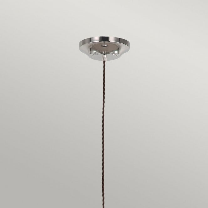 Provence 1 Light Pendant with a Polished Nickel finish