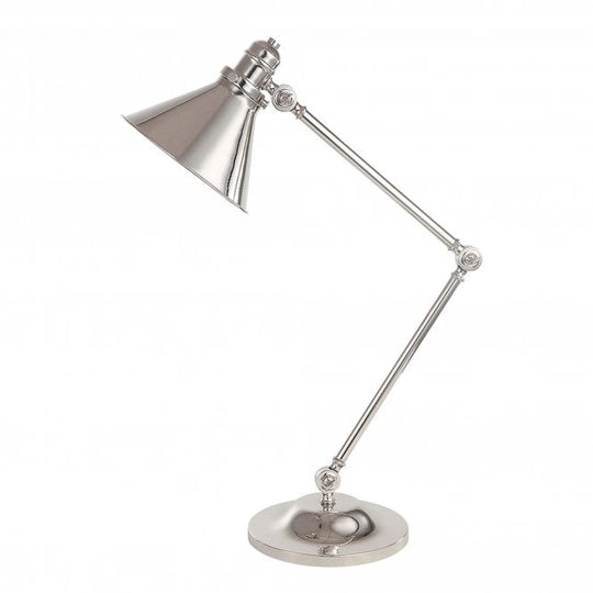 Provence adjustable Table Lamp in a Polished Nickel finish