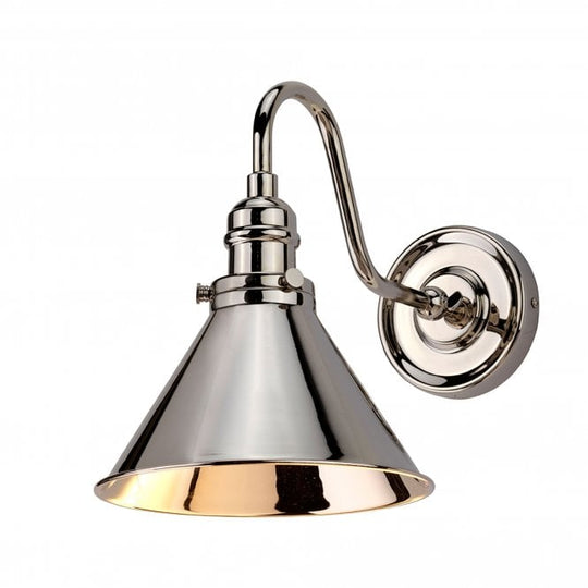 Provence Wall Light with a Polished Nickel finish