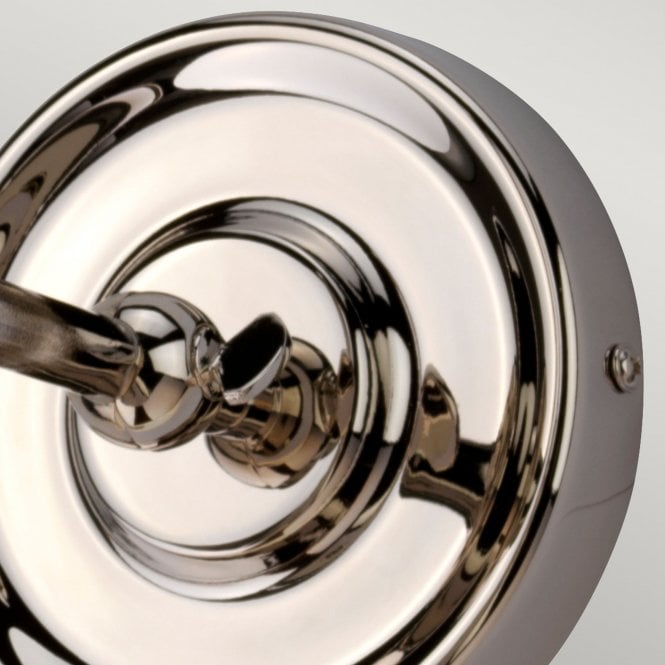 Provence Wall Light with a Polished Nickel finish