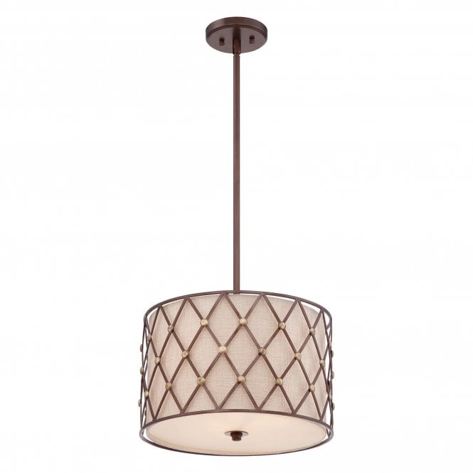 Brown Lattice Medium Pendant Copper Canyon