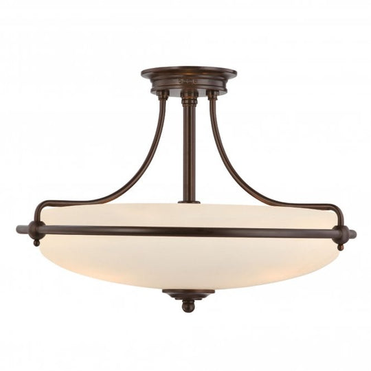 Griffin Semi-Flush Light Palladian Bronze