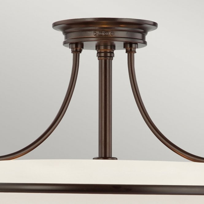Griffin Semi-Flush Light Palladian Bronze