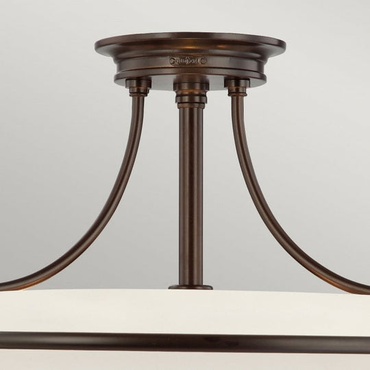 Griffin Semi-Flush Light Palladian Bronze