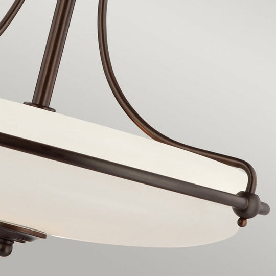 Griffin Semi-Flush Light Palladian Bronze