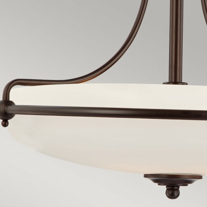 Griffin Semi-Flush Light Palladian Bronze