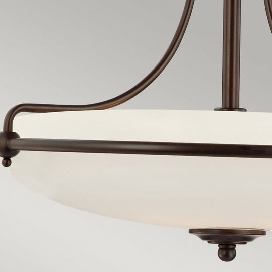 Griffin Semi-Flush Light Palladian Bronze