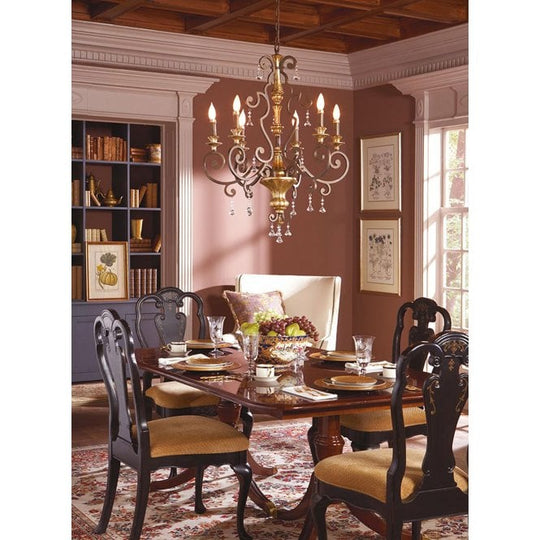 Marquette 6Lt Chandelier Heirloom