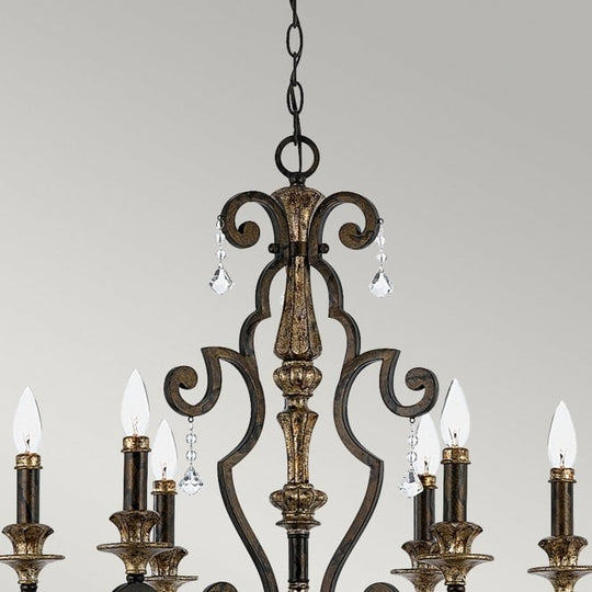 Marquette 6Lt Chandelier Heirloom