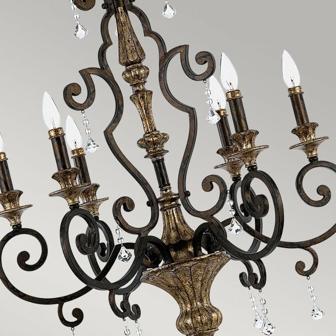 Marquette 6Lt Chandelier Heirloom