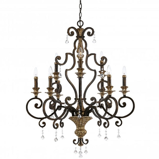 Marquette 9Lt Chandelier Heirloom
