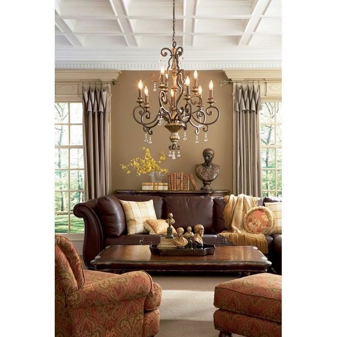 Marquette 9Lt Chandelier Heirloom