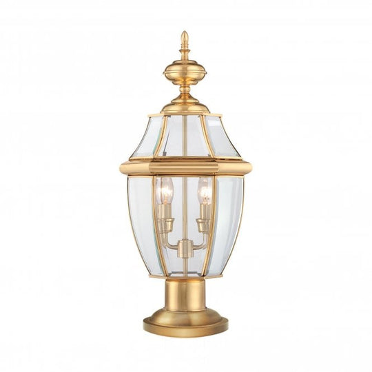 Newbury Pedestal Polished Gold or Brass
