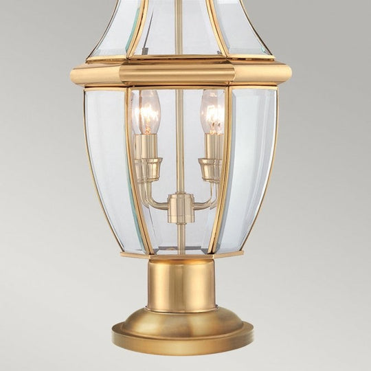 Newbury Pedestal Polished Gold or Brass