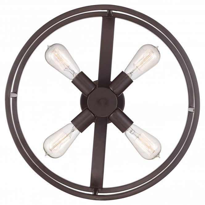 New Harbor 4Lt Semi-Flush Western Bronze