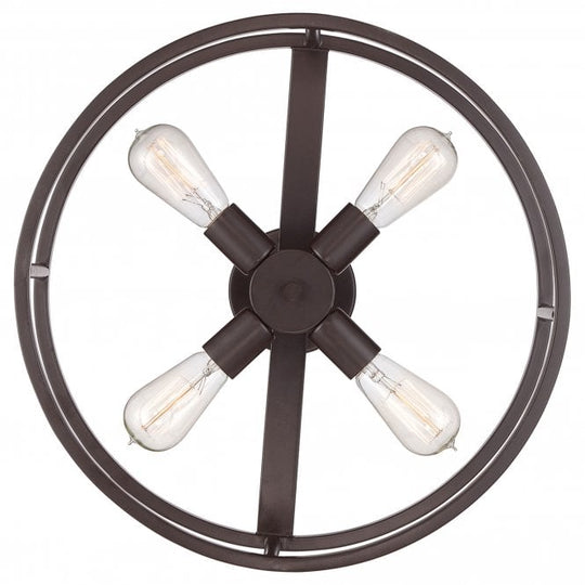New Harbor 4Lt Semi-Flush Western Bronze