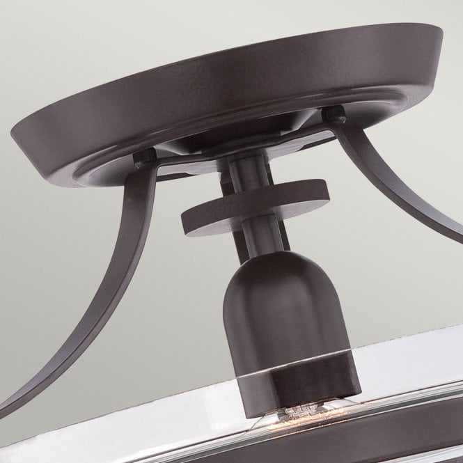 Penn Station Semi Flush Western Bronze