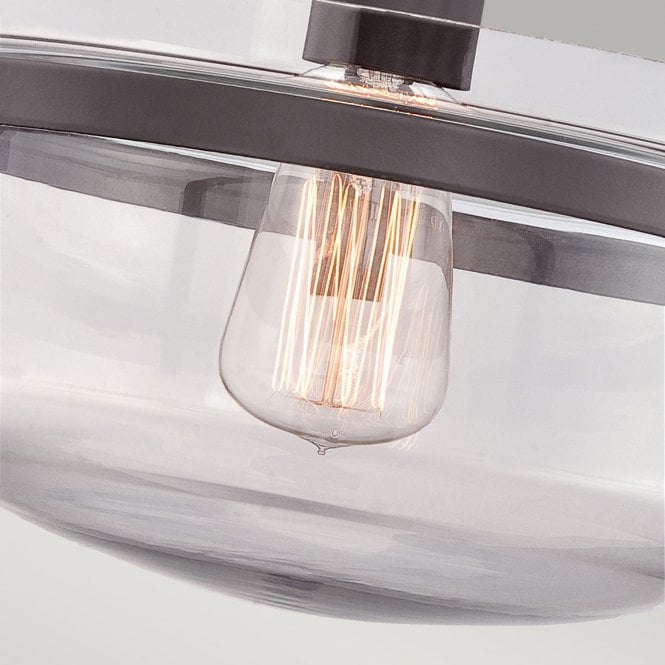 Penn Station Semi Flush Western Bronze