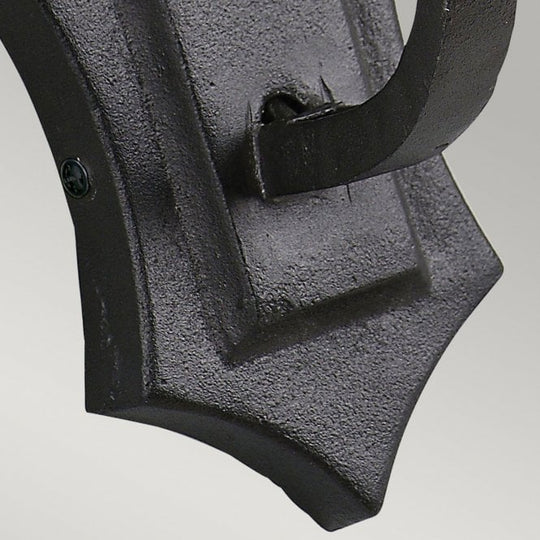 Rectory 1 candle Wall Light with a Black finish