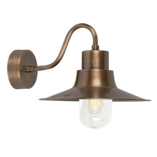 Sheldon Brass wall light with a brass finish